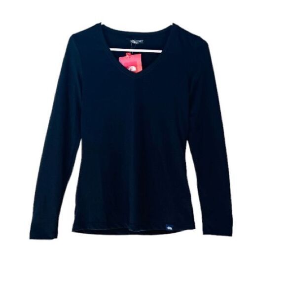 The North Face Flashdry V-Neck Tee Shirt Top XS New - Picture 2 of 8